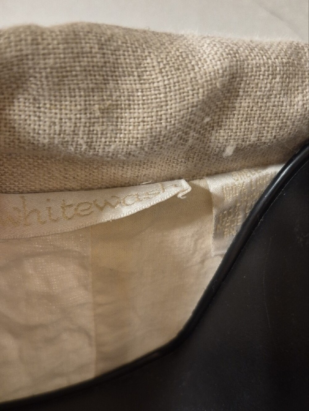 Beige Linen Ruffle-Trim Blazer Jacket - Picture 2 of 11